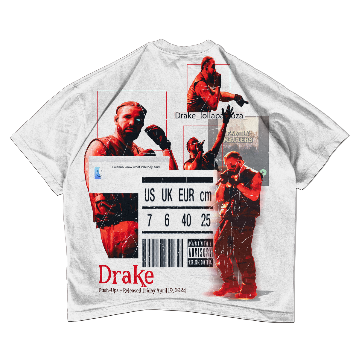 “Pushups” Drake Vintage Tee
