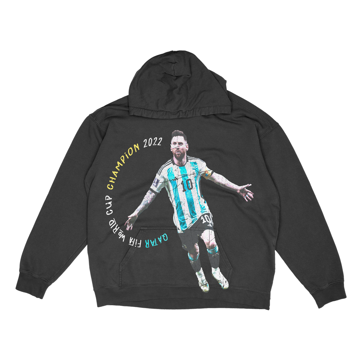 Lionel Messi "World Champion" Vintage Hoodie