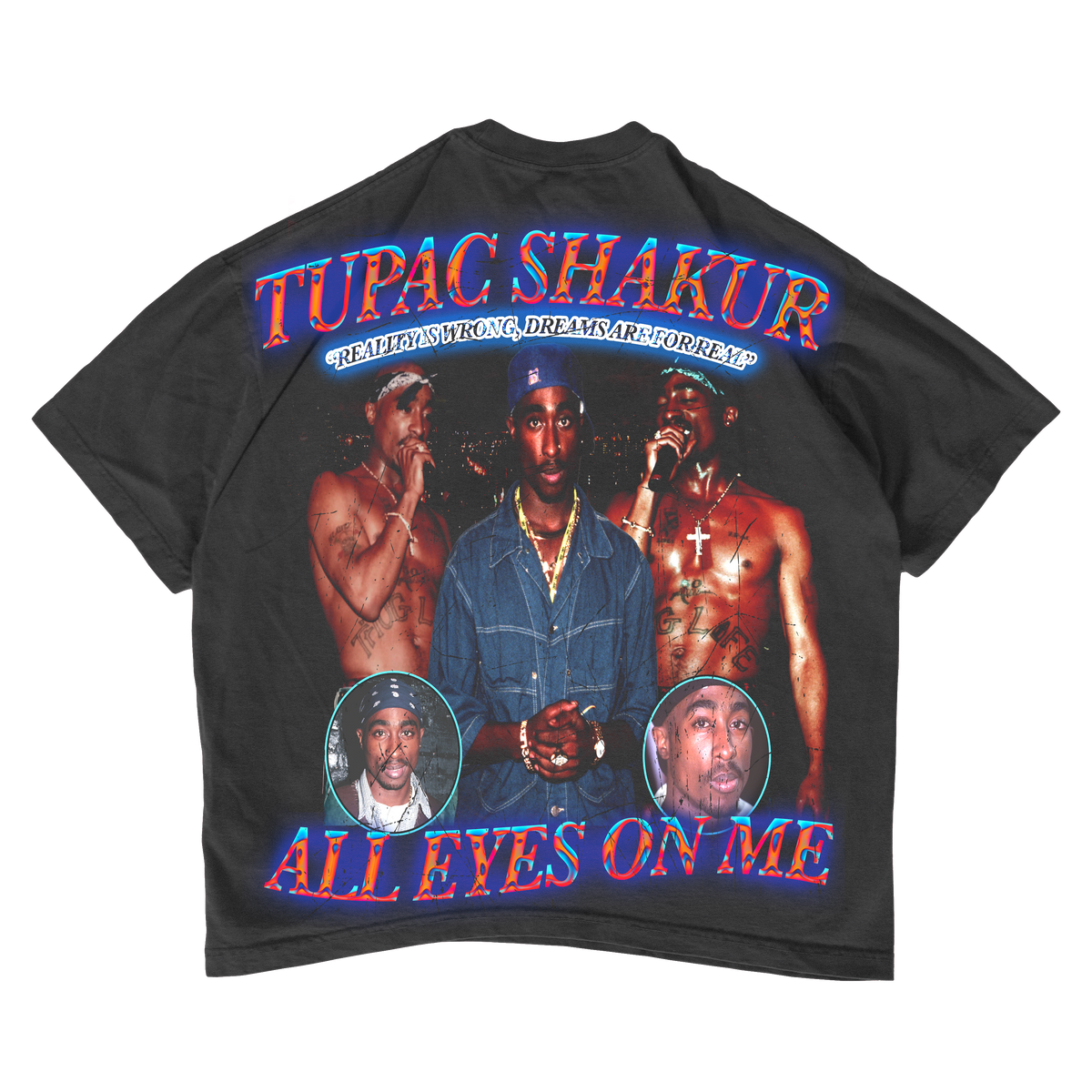 Tupac Shakur "All Eyes On Me" Clean Vintage Tee